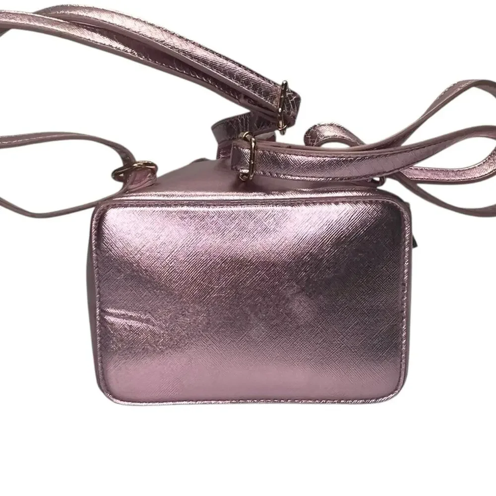 Swarovski Sparkling Logo Mini Backpack Bag Glitter Pink Bling Luxury Glam